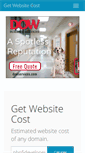 Mobile Screenshot of getwebsitecost.com